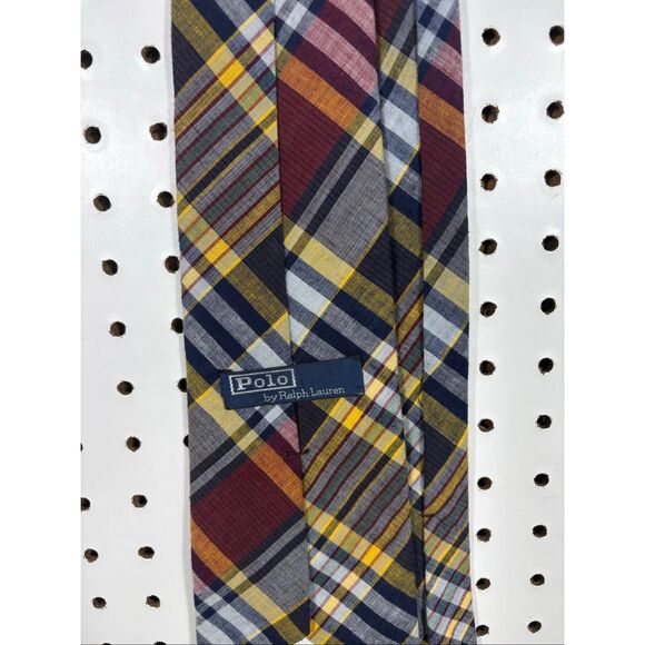 Polo Ralph Lauren cotton plaid tie - Picture 8 of 8